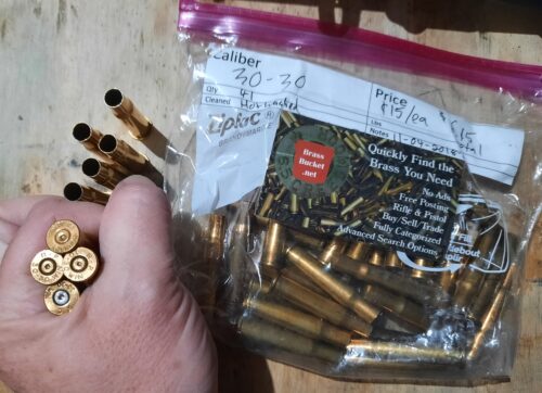 30-30 brass mixed small lot cleaned